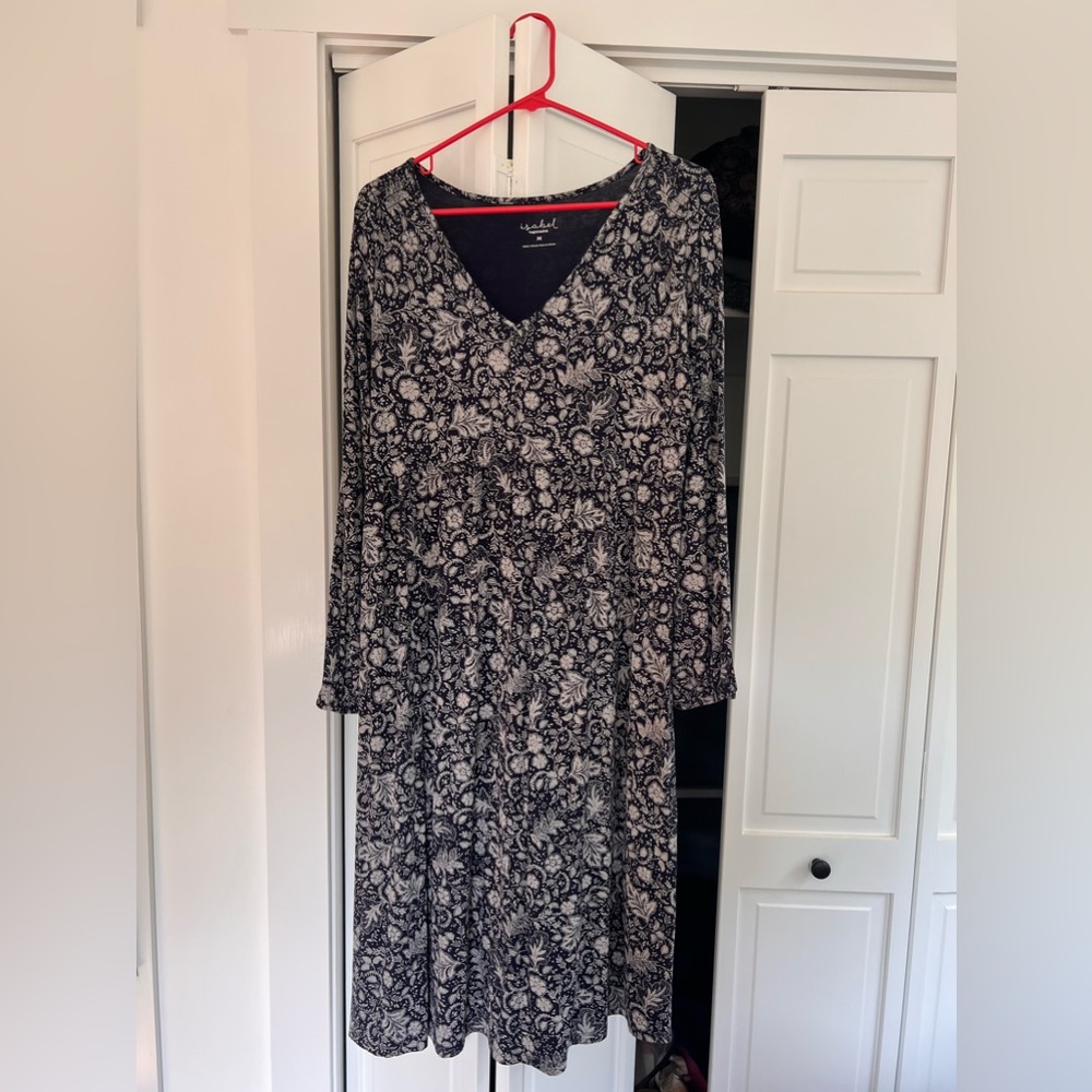 Ingrid and Isabel size medium navy boho dress